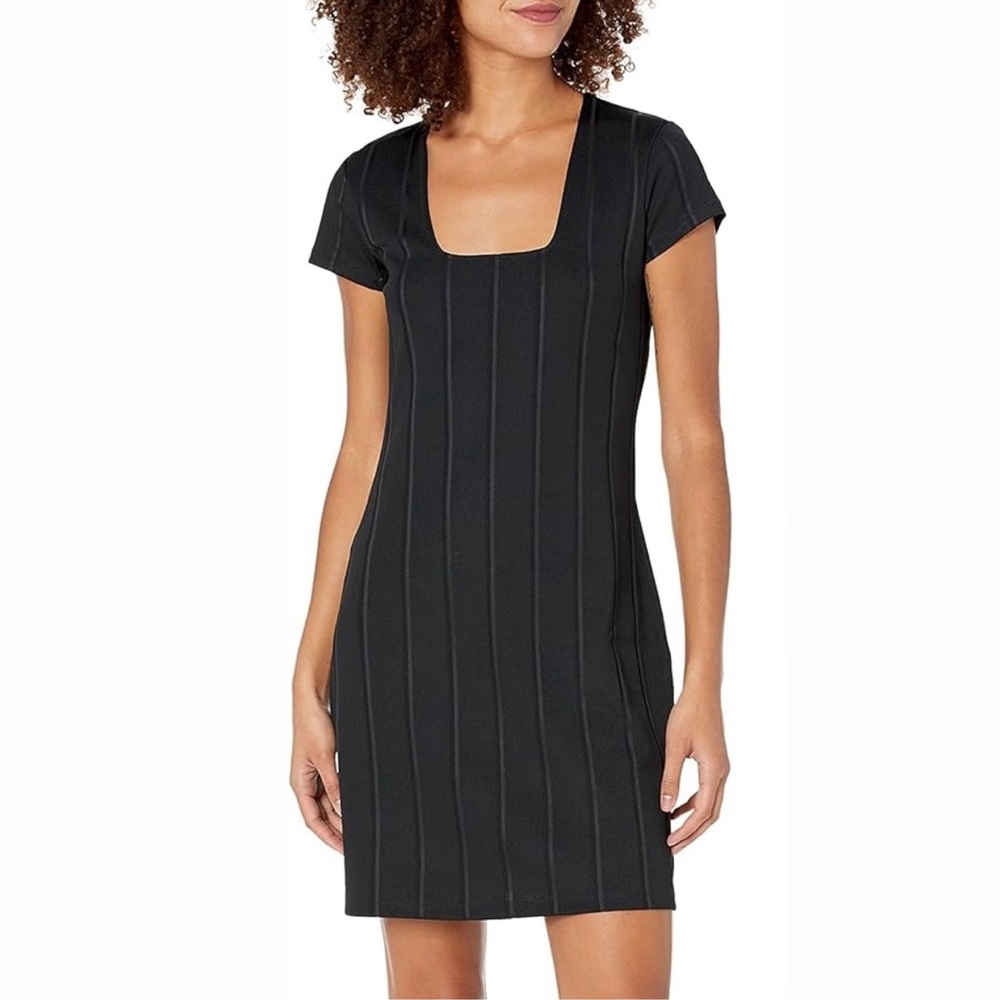 Theory Ribbed Cap Sleeve Dress